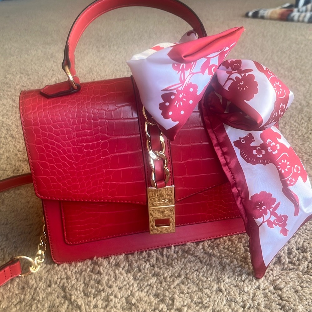 Aldo red purse